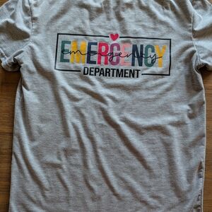 Gray Emergency Department Graphic T-Shirt